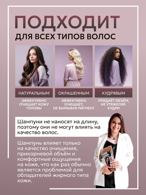 Шампунь для жирного типа кожи головы